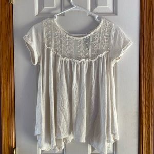 Flowy top with lace detail